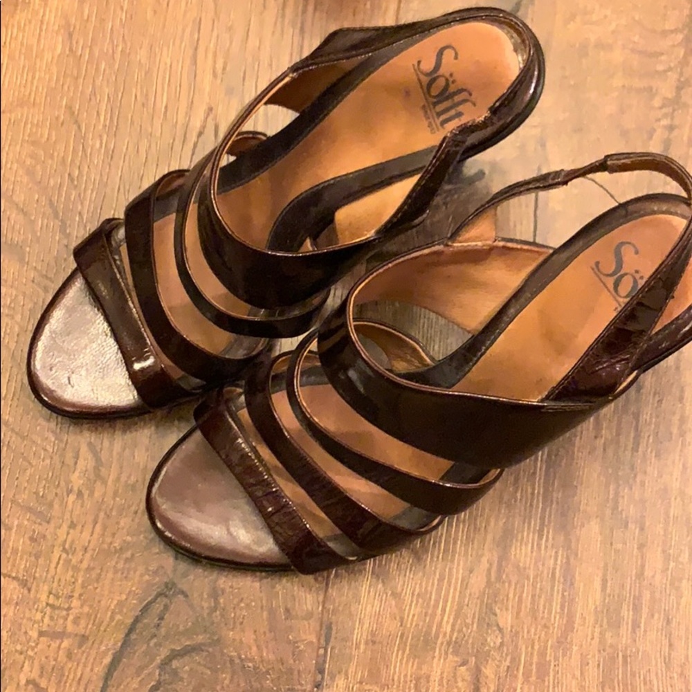 Heels brown 8.5m sofft brand